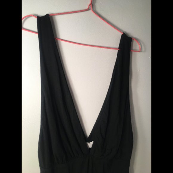 V-Neck One Piece Bodysuit - Black, New, XL - Picture 5 of 8